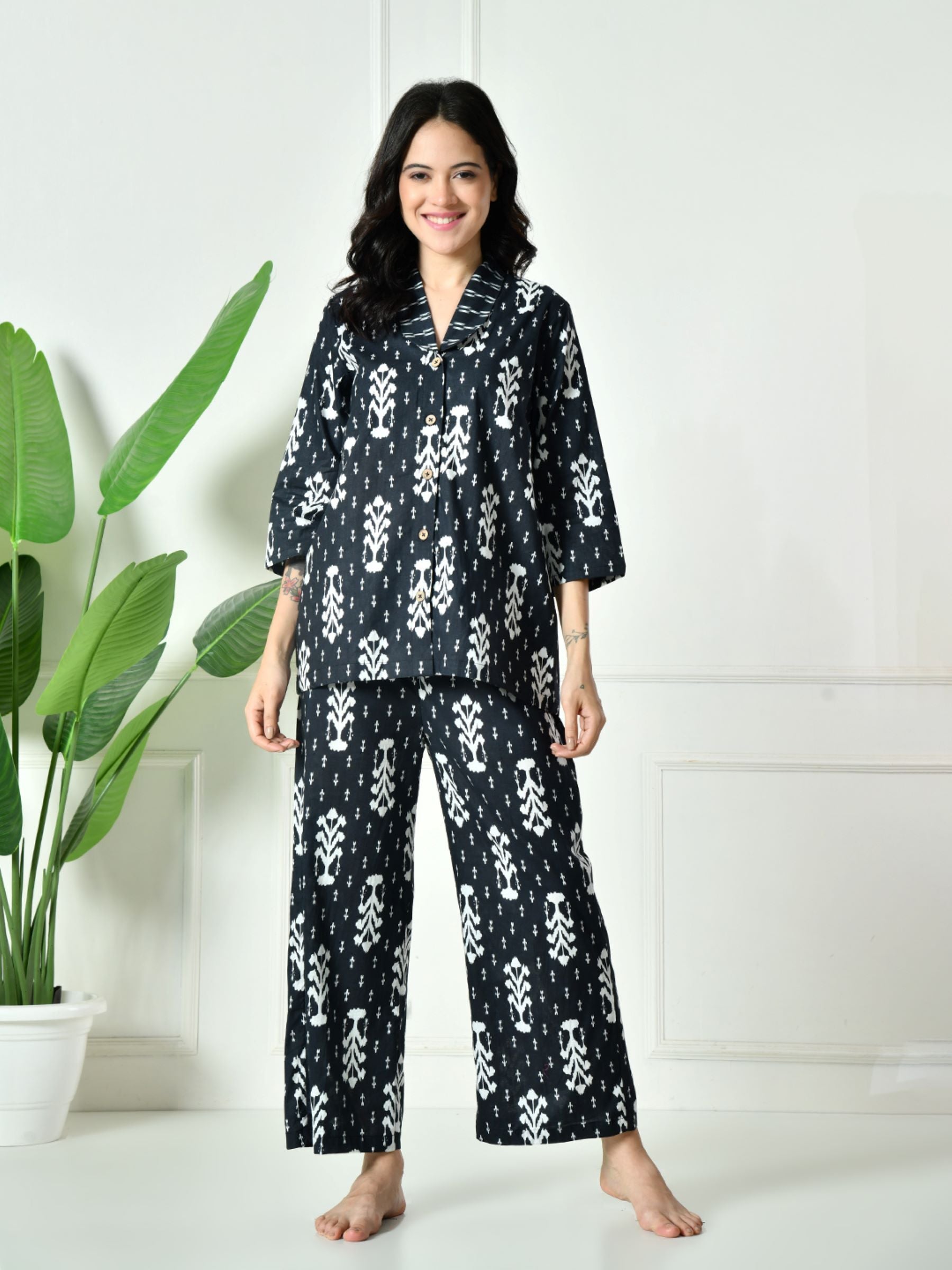 Women Ikkat Lounge set