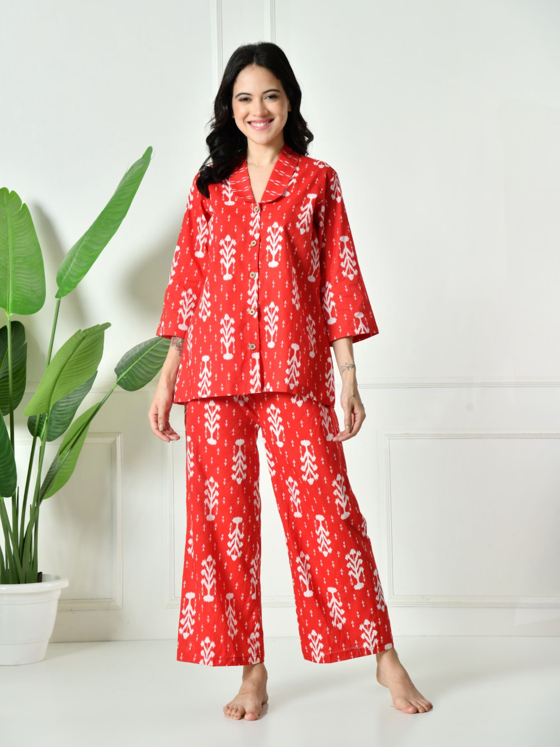 Women Ikkat Lounge set