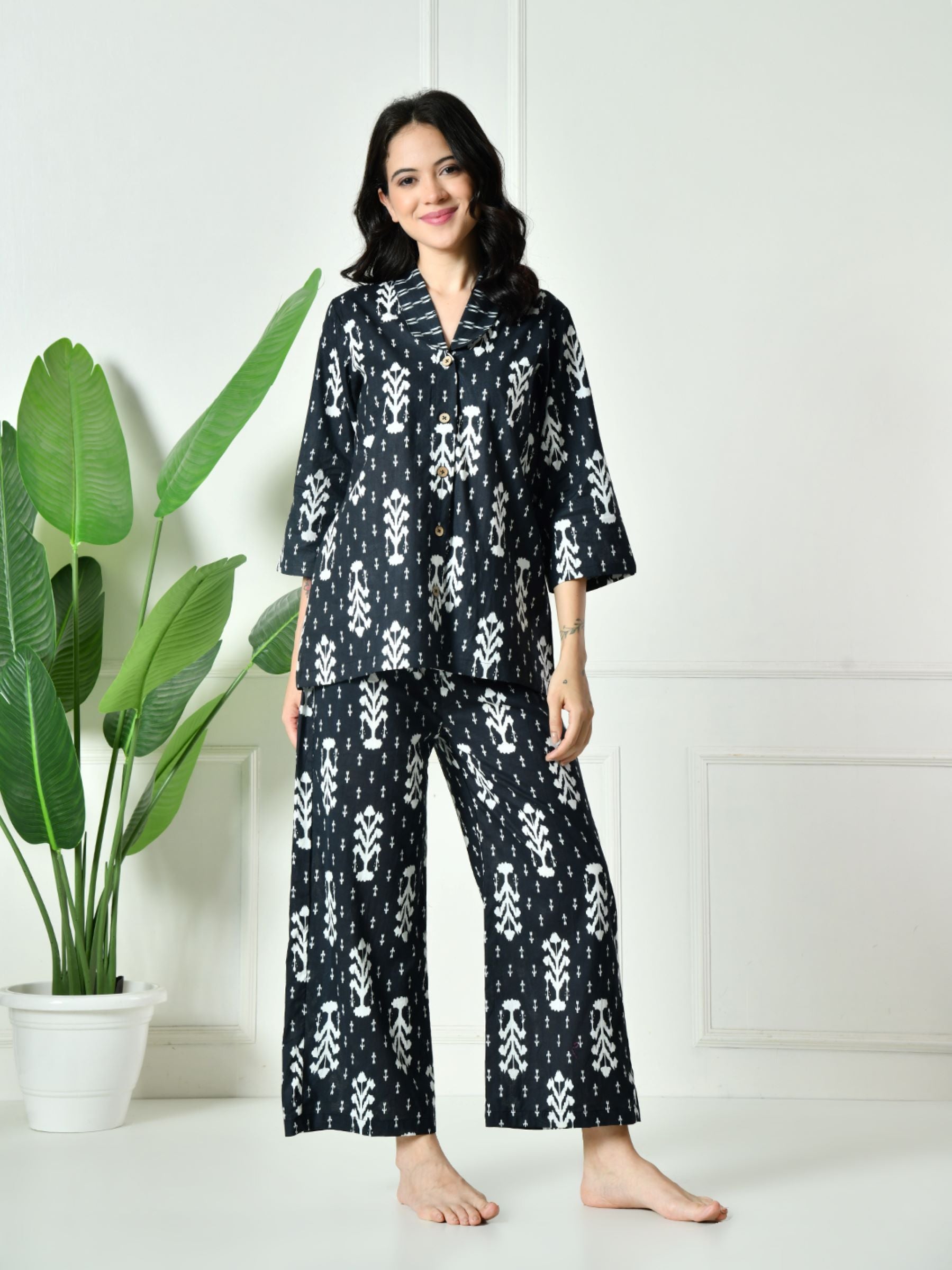 Women Ikkat Lounge set