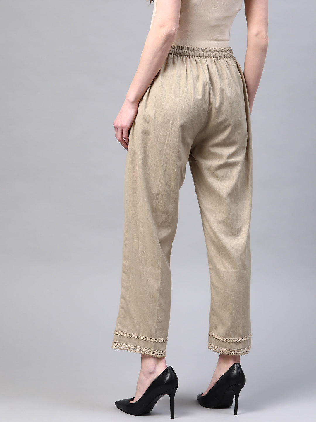 Faun Hem Design Cotton Handloom Straight Sustainable Palazzos