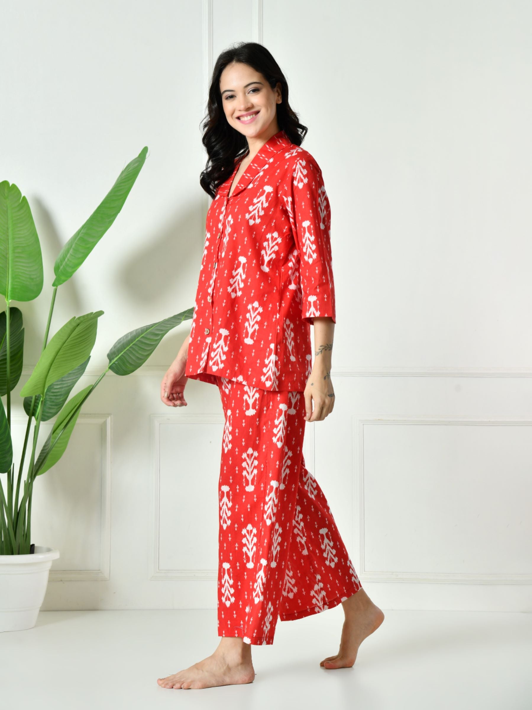 Women Ikkat Lounge set