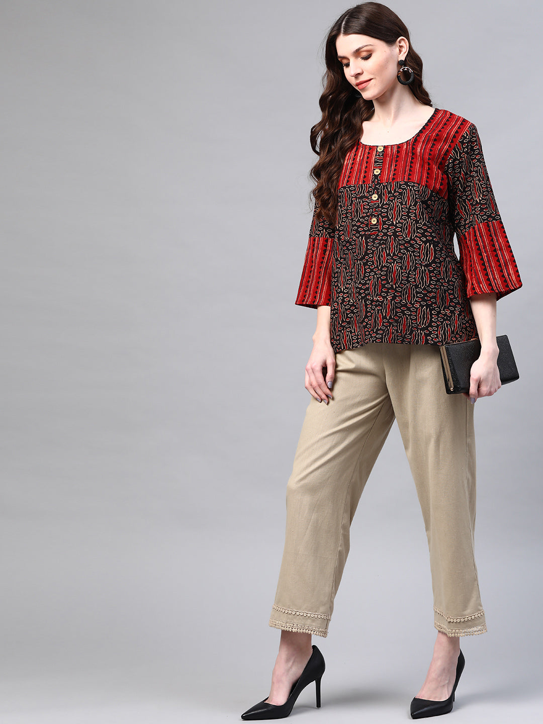 Faun Hem Design Cotton Handloom Straight Sustainable Palazzos
