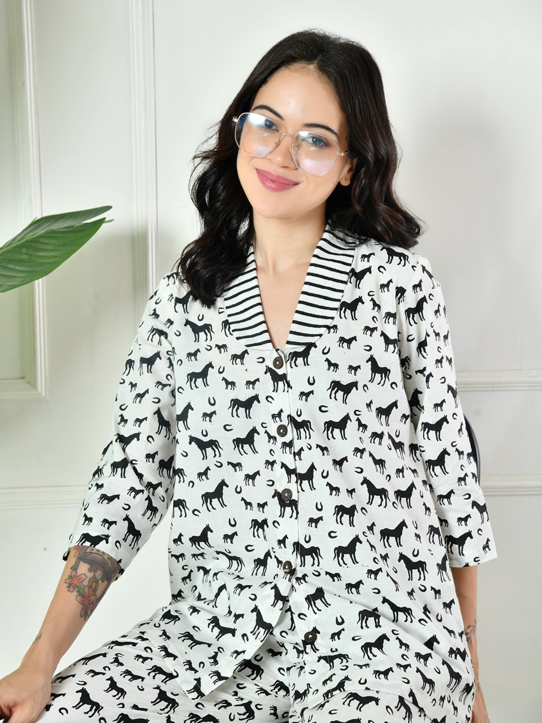 Women Animal Lounge set