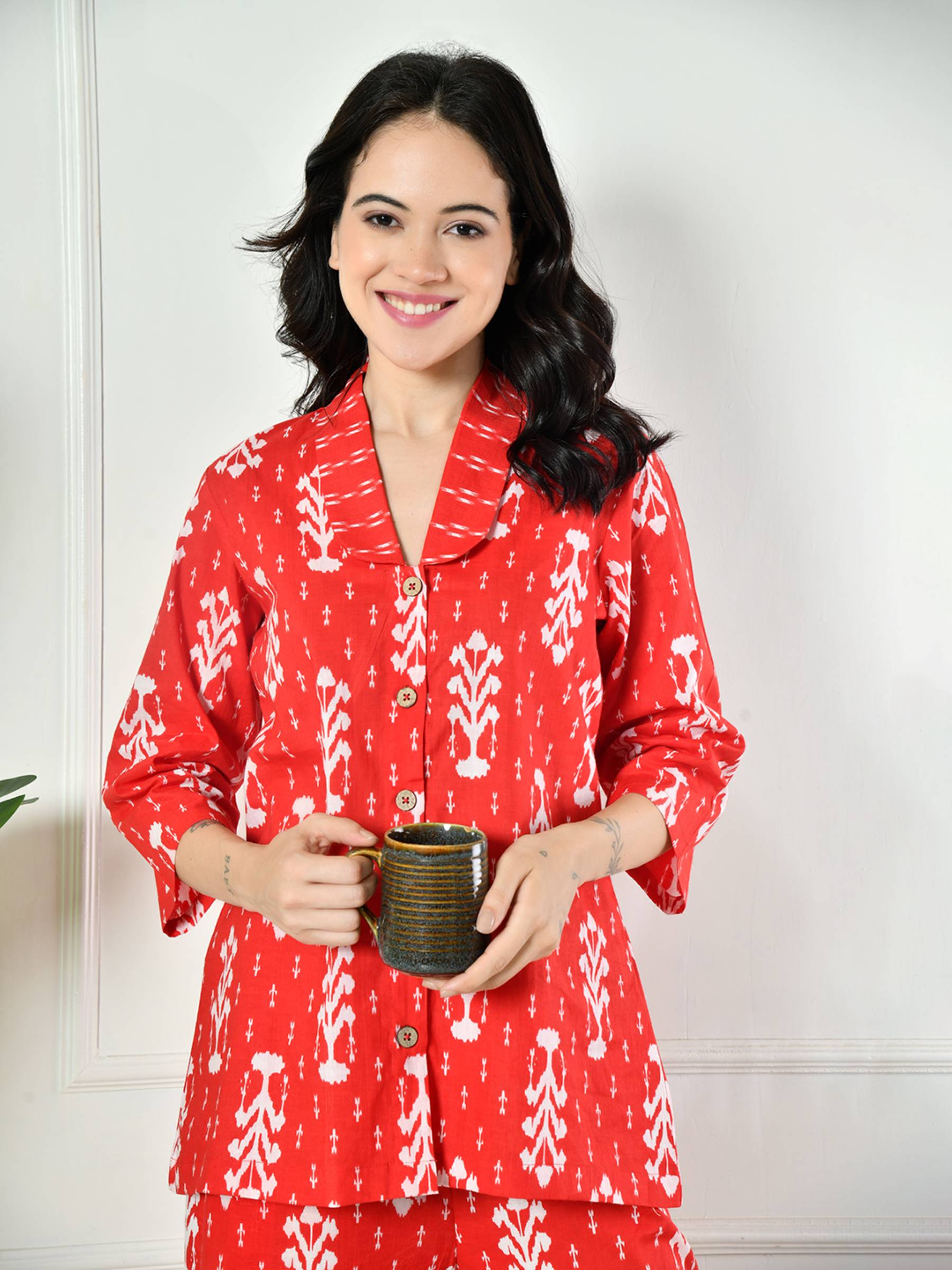 Women Ikkat Lounge set