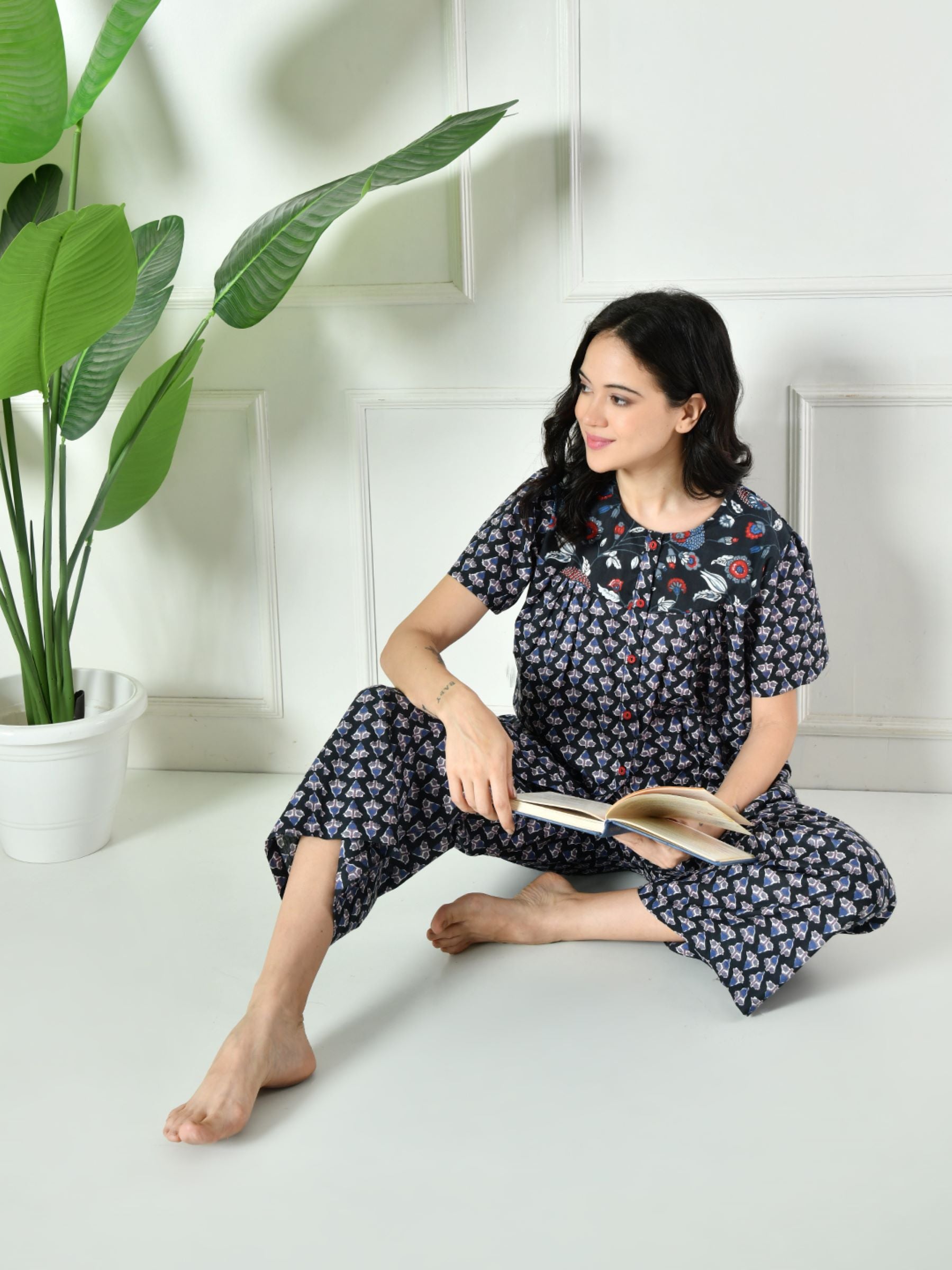 Women Ethnic Printed Lounge set