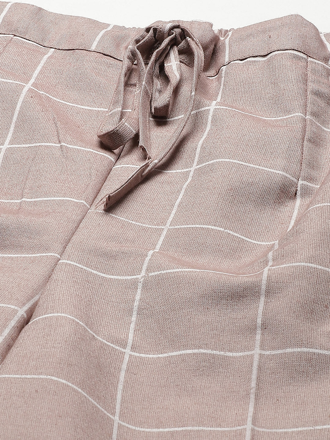 Women Brown & White Pure Cotton Printed Night suit