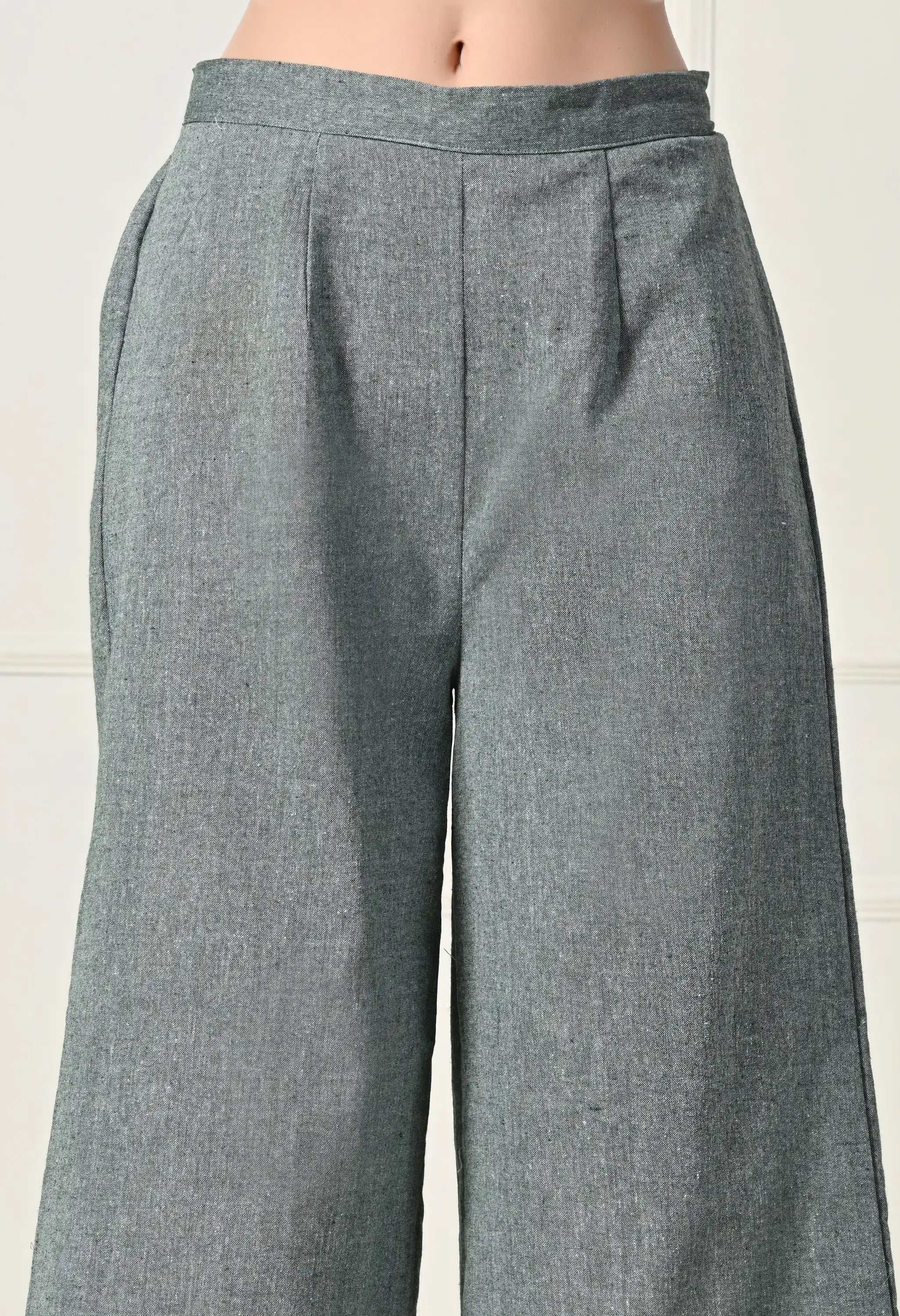 Olive Green pleated set
