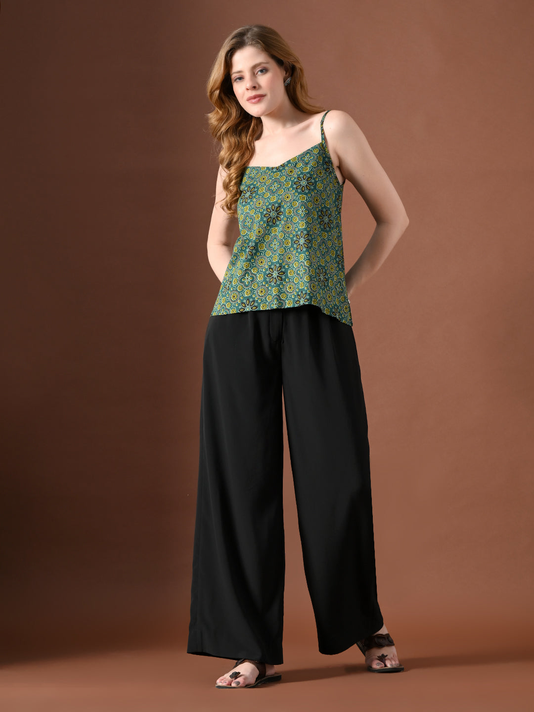 Women Floral Print Cotton Top