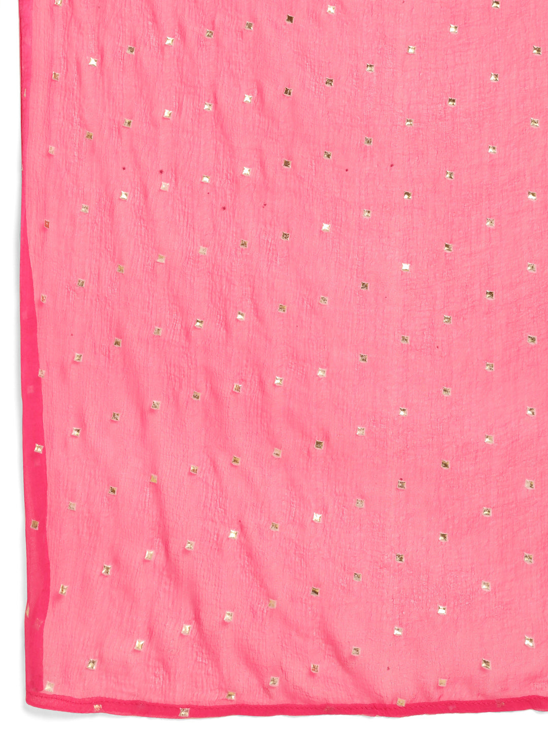 Women Pink Floral Printed Regular Pure Cotton Kurta with Palazzos & With Dupatta