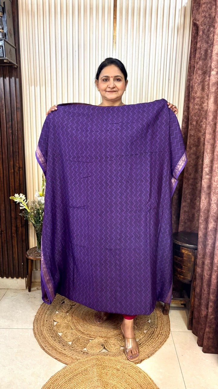 Maheshwari Silk Bagh Hand Block Printed Kurta Set With Tissue Zari Pallu Dupatta - Set of 3