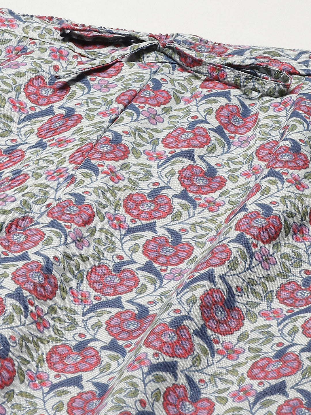 Blue & Purple Floral Print Pyjama Set