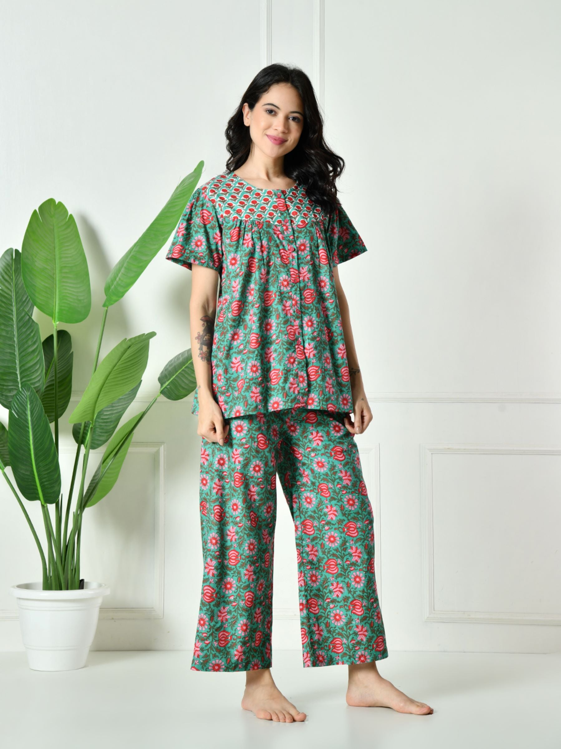 Women Floral Lounge set