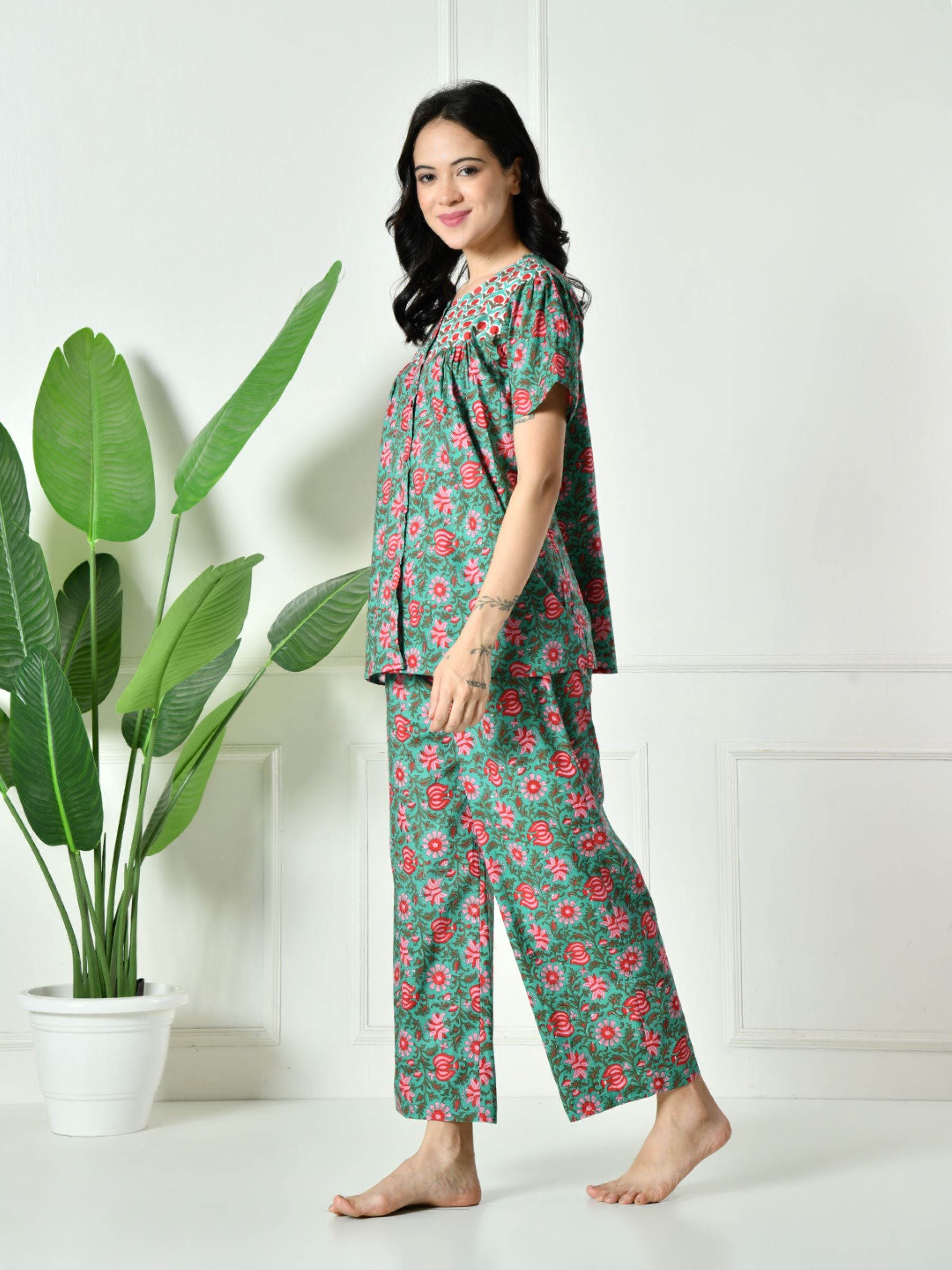 Women Floral Lounge set