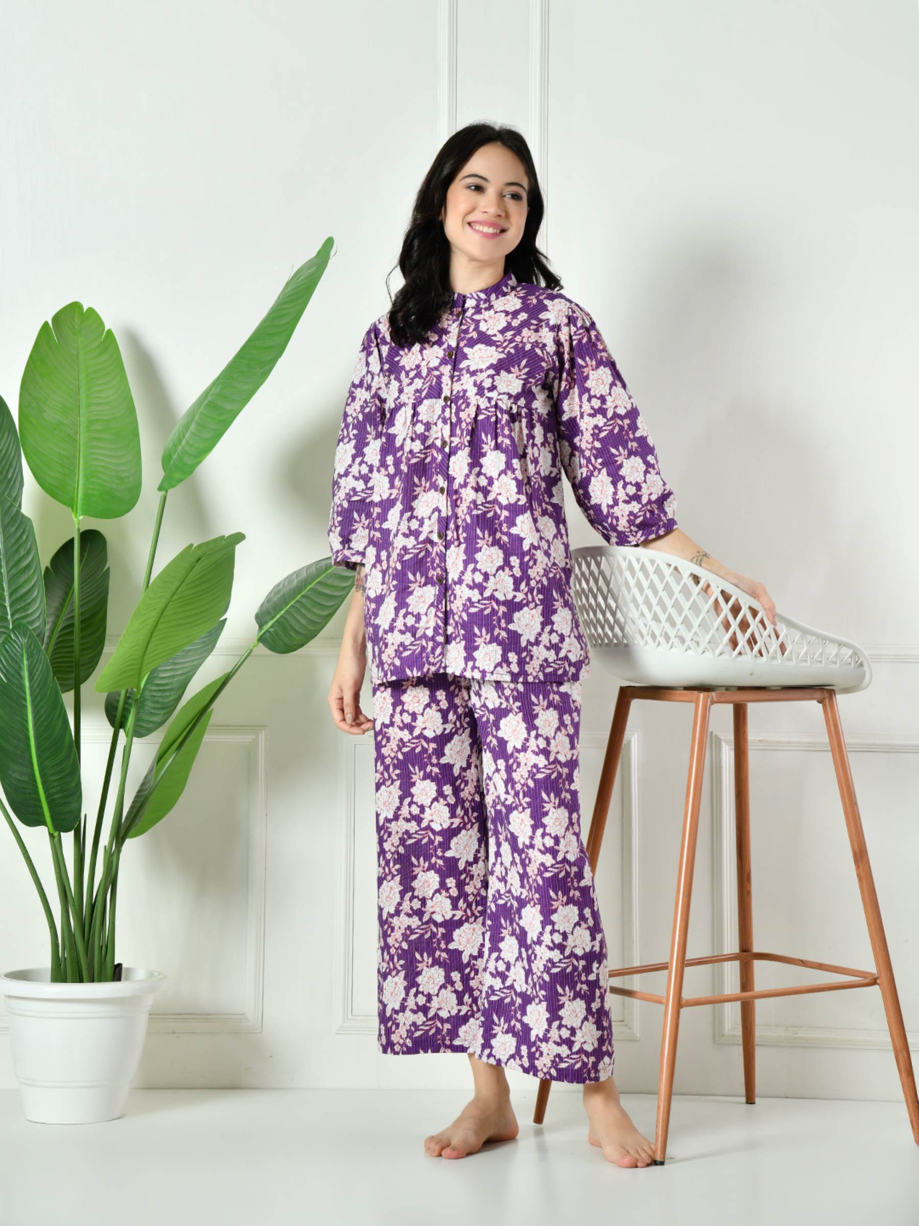 Women Floral Lounge set
