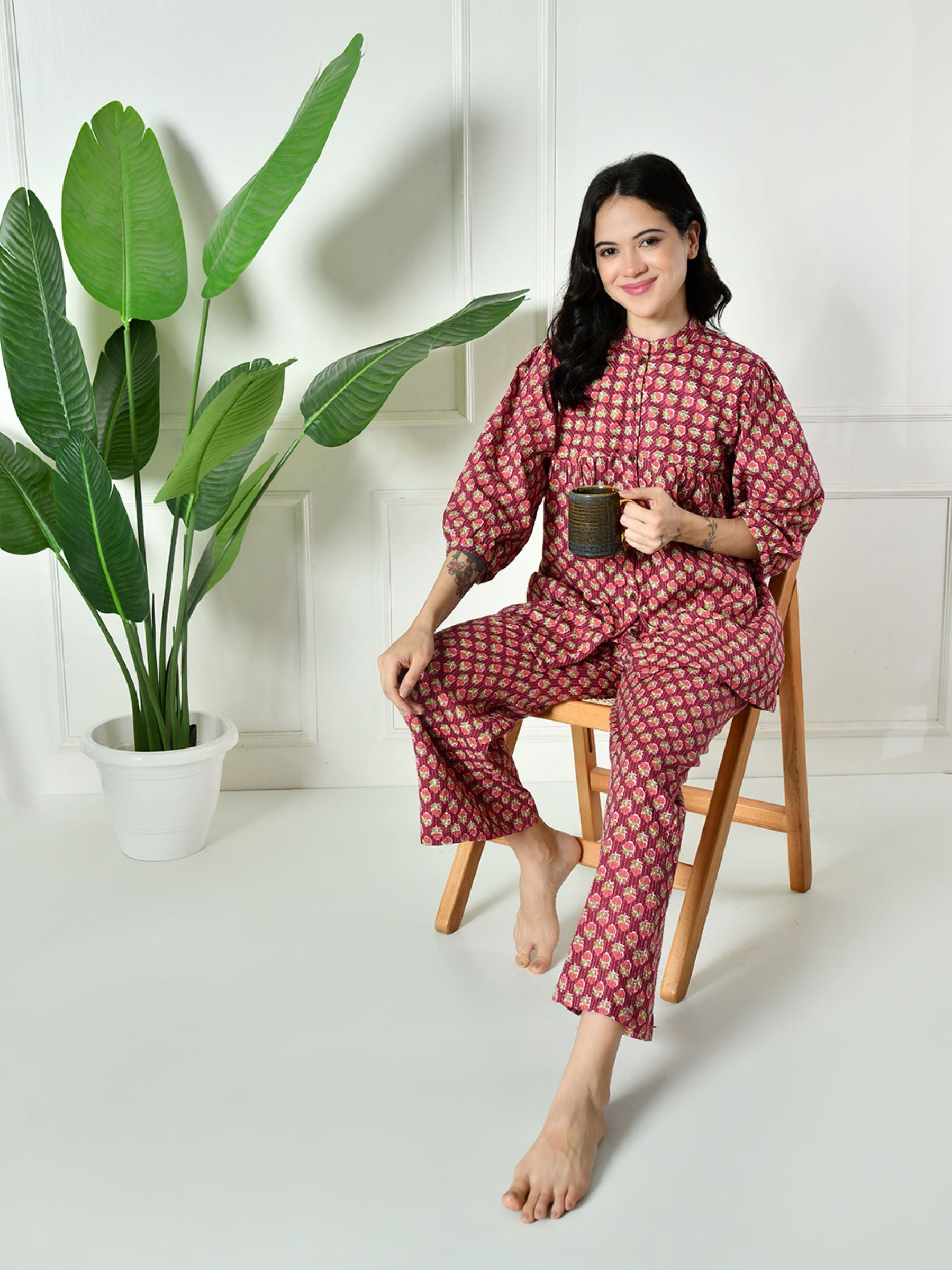Women Floral Lounge set