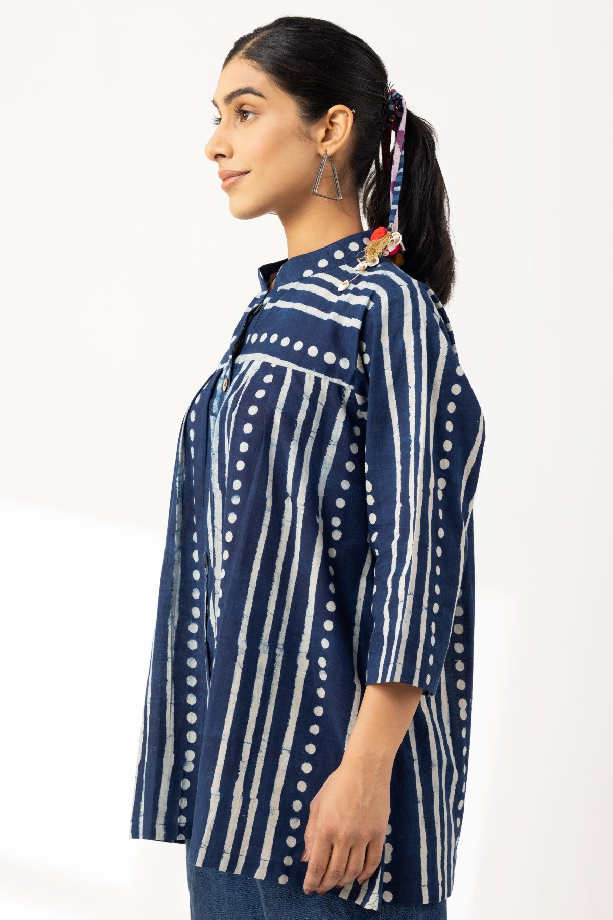 Indigo Easy Fit Top