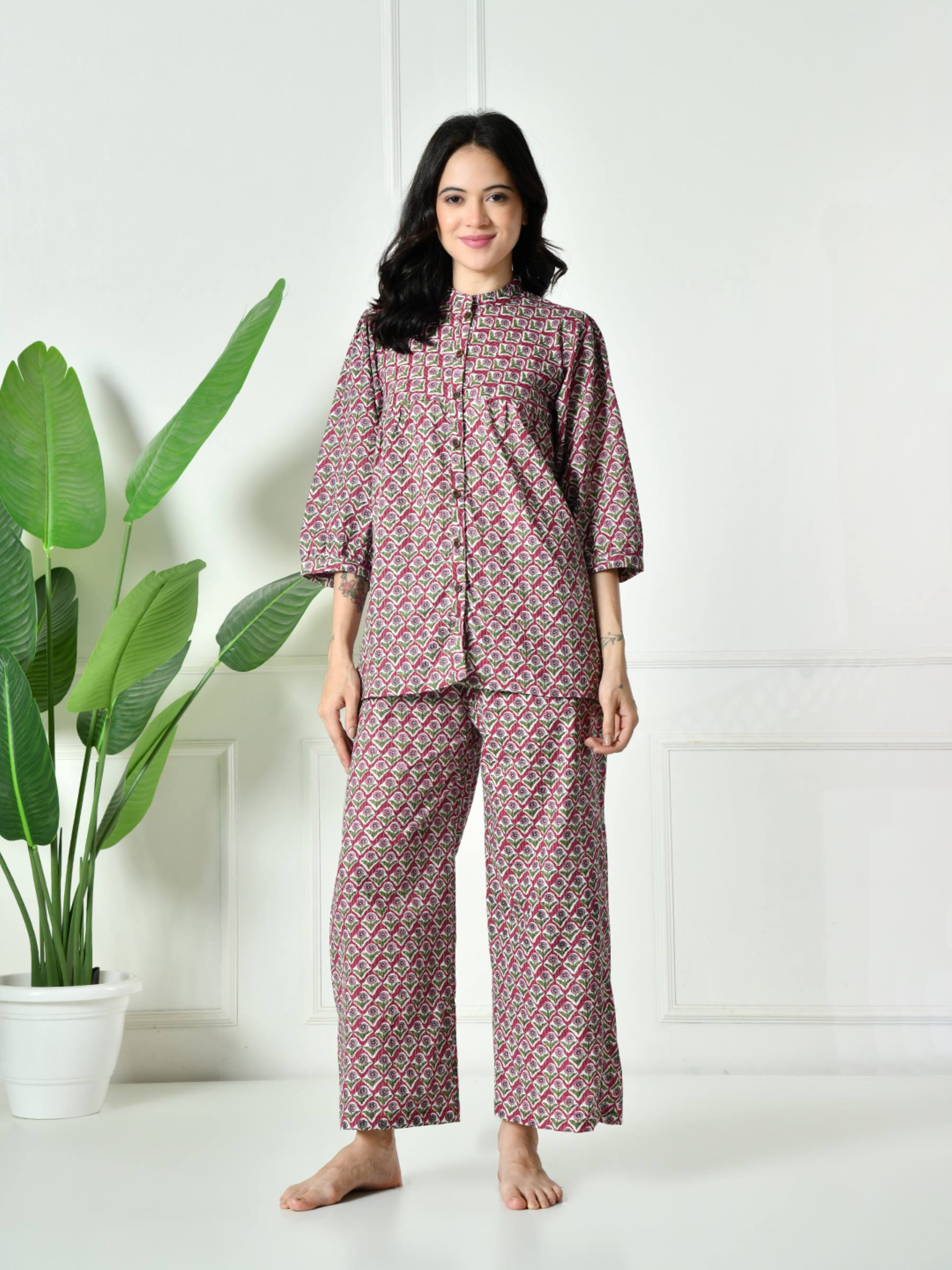 Women Floral Lounge set