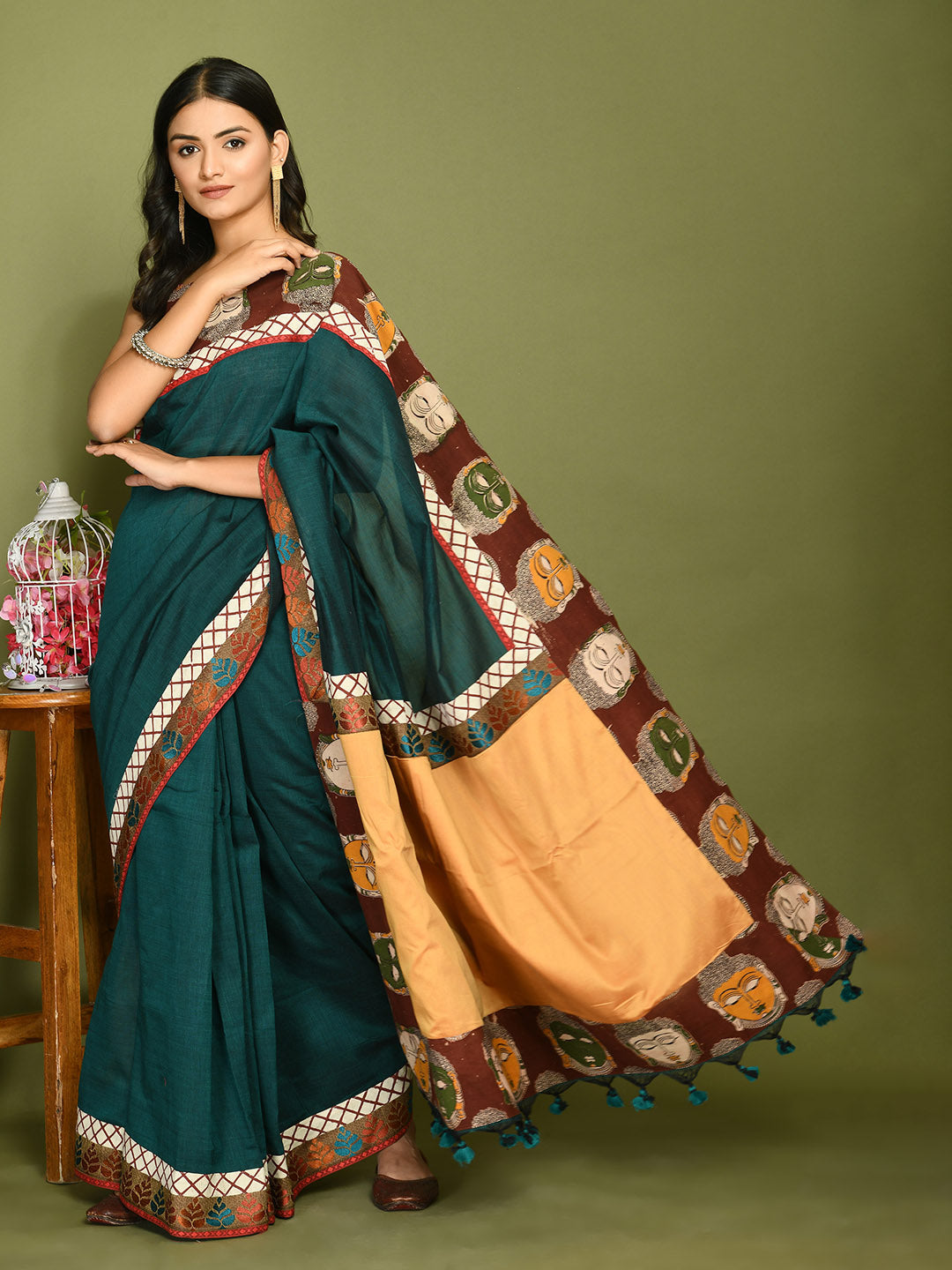 Kala Rama Green Saree