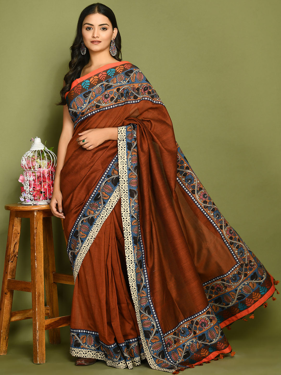 Kala Brown Saree