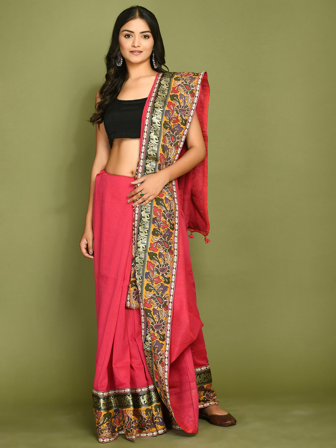 Kala Red  Saree