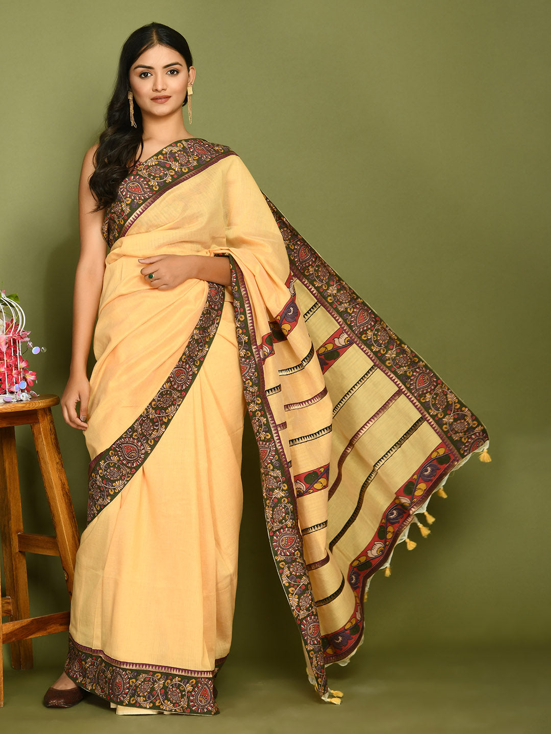 Kala Butter Yellow Saree