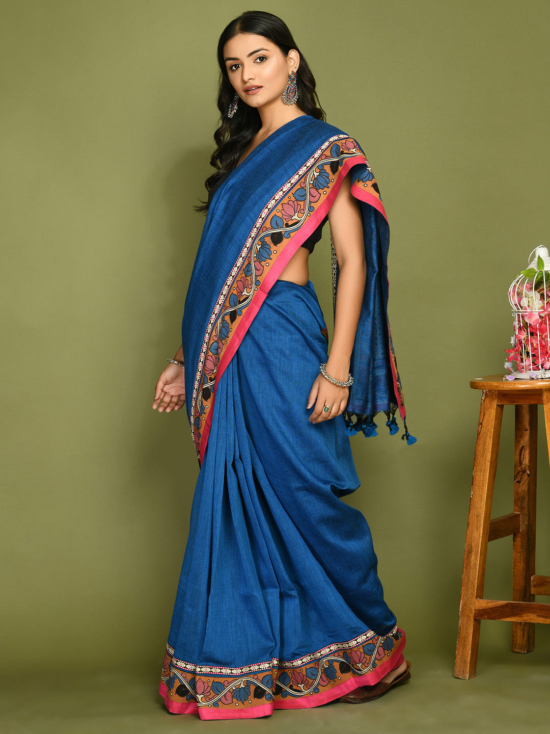 Kala Blue Saree