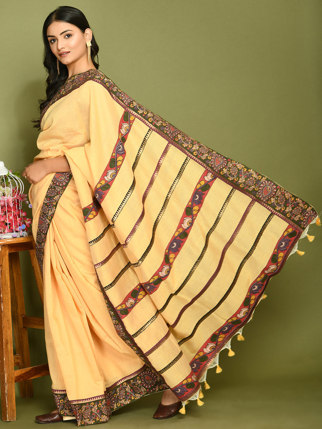 Kala Butter Yellow Saree