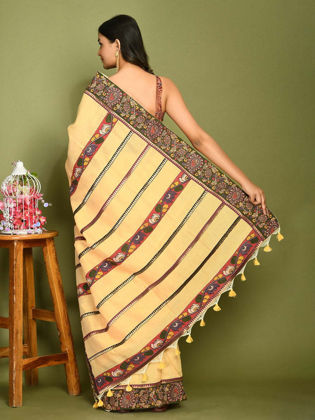 Kala Butter Yellow Saree