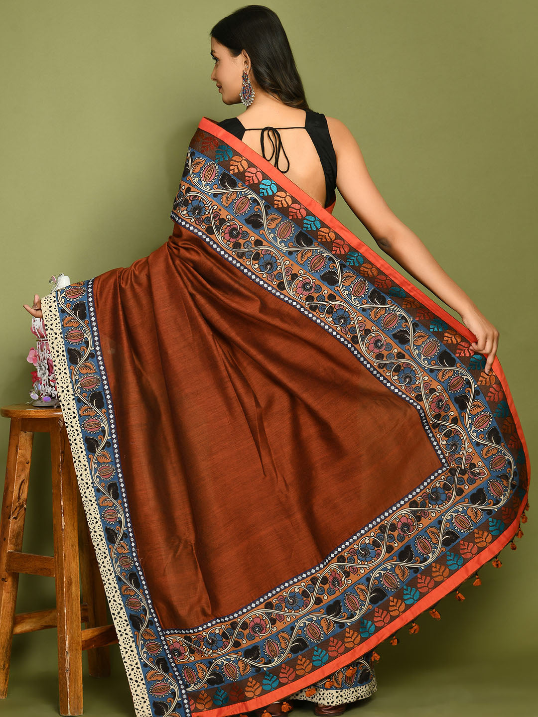 Kala Brown Saree