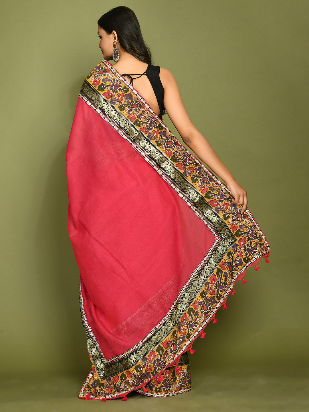 Kala Red  Saree