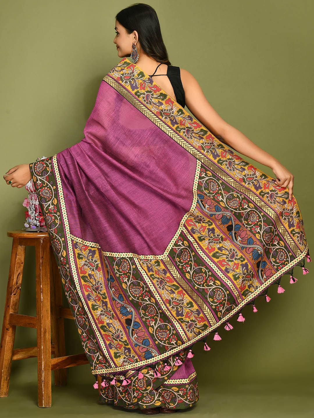 Kala Mauve Pink Saree