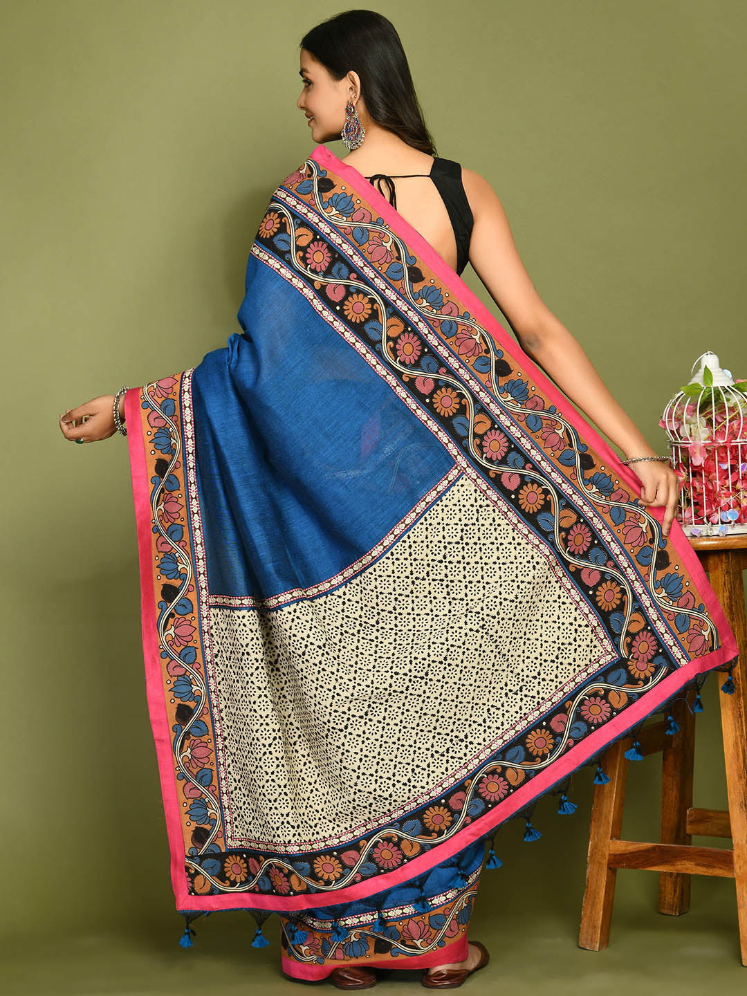 Kala Blue Saree