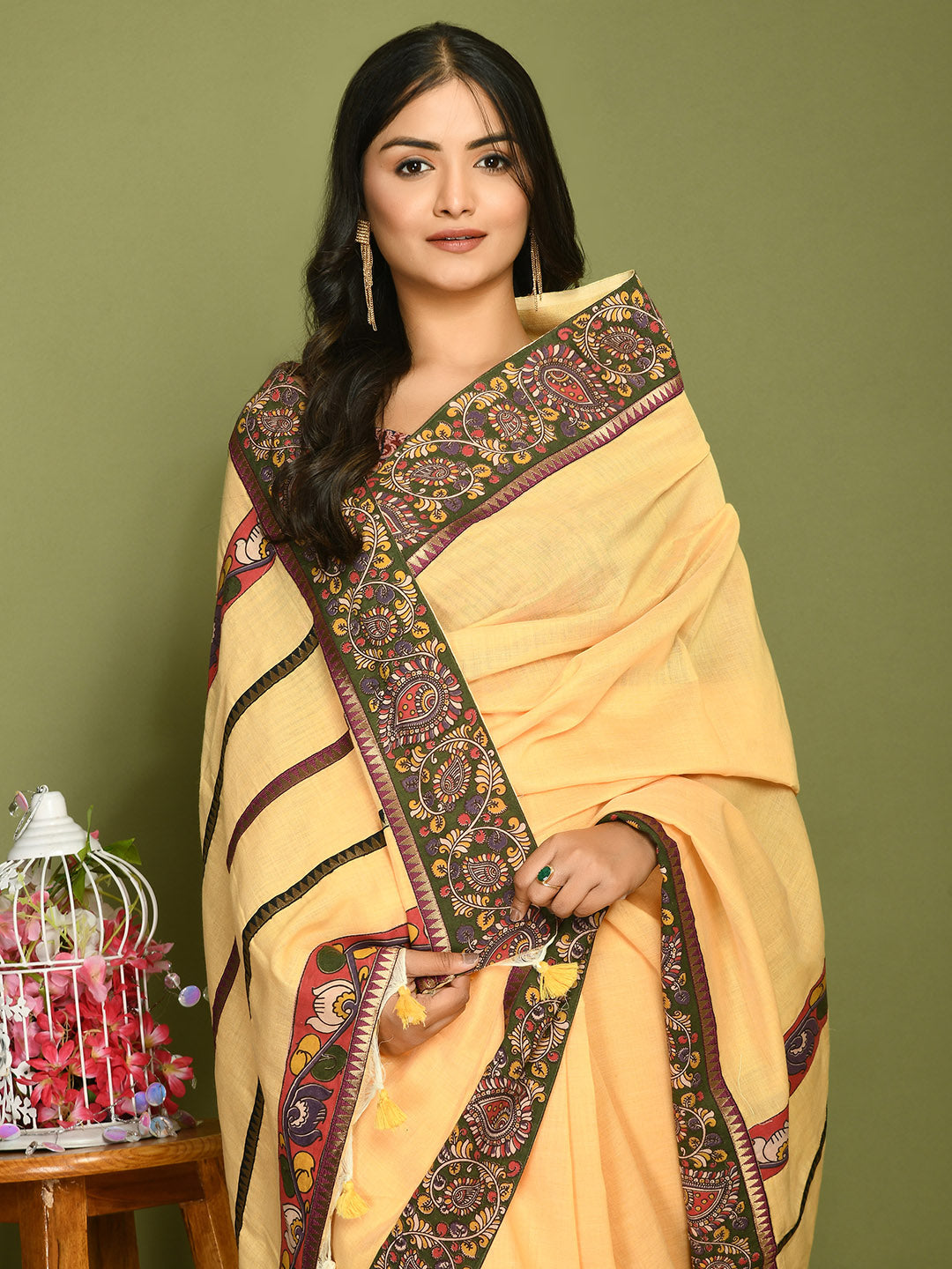 Kala Butter Yellow Saree