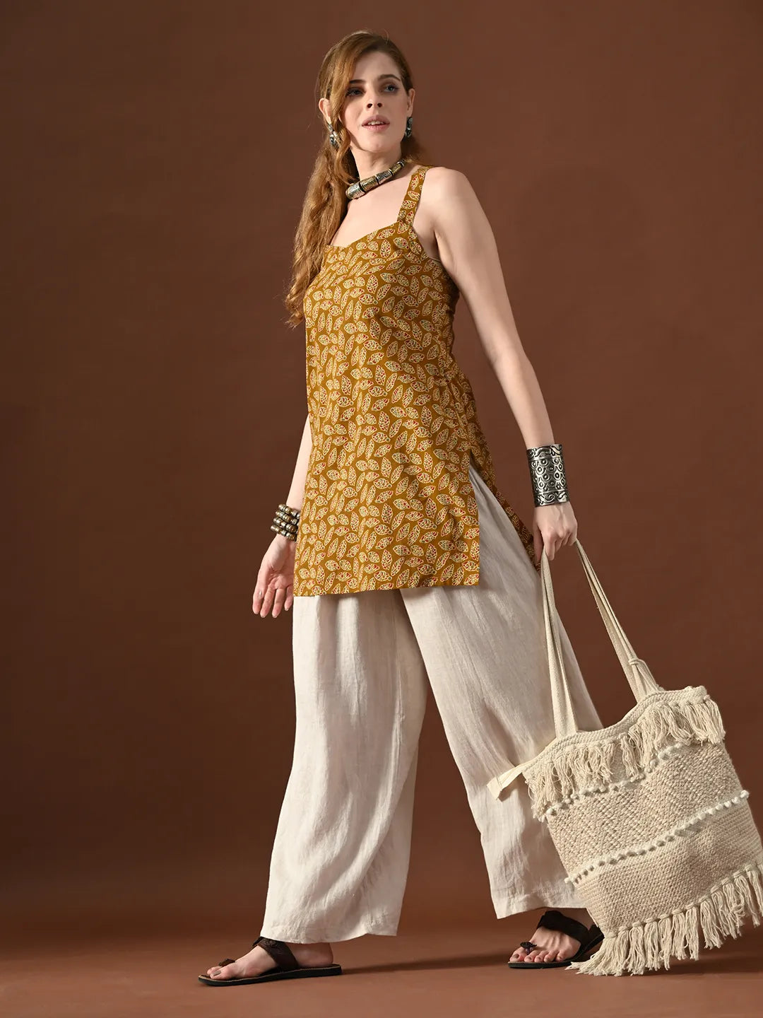 Women Katha Backless Kurti