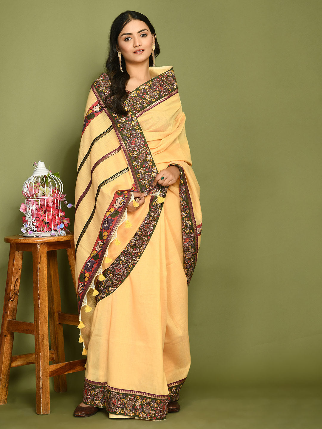 Kala Butter Yellow Saree