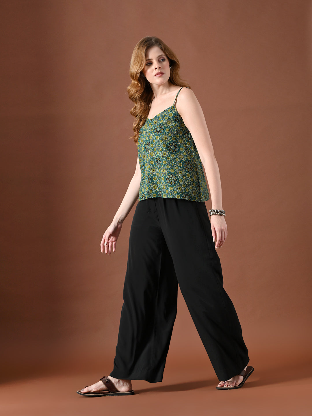 Women Floral Print Cotton Top