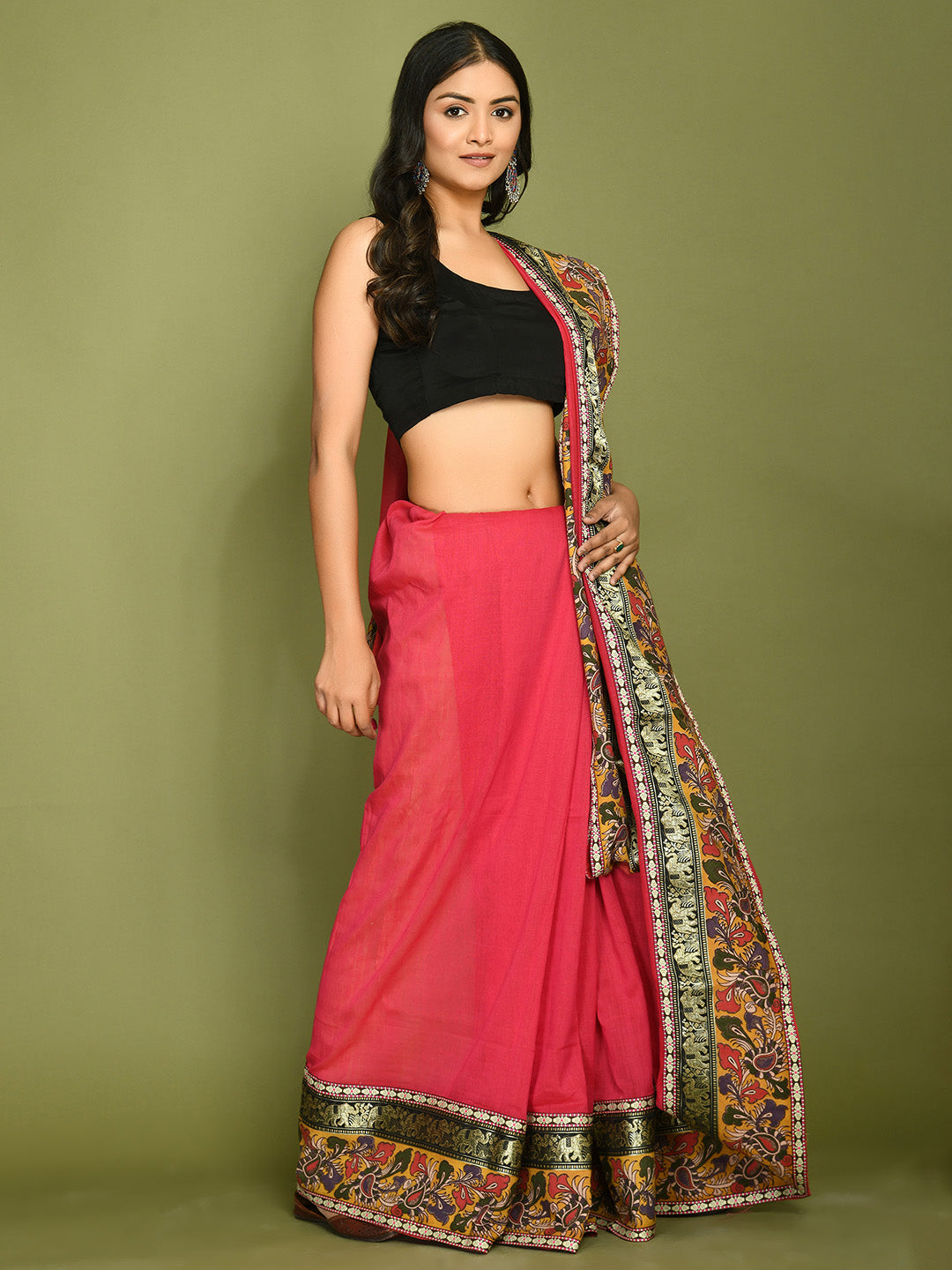 Kala Red  Saree