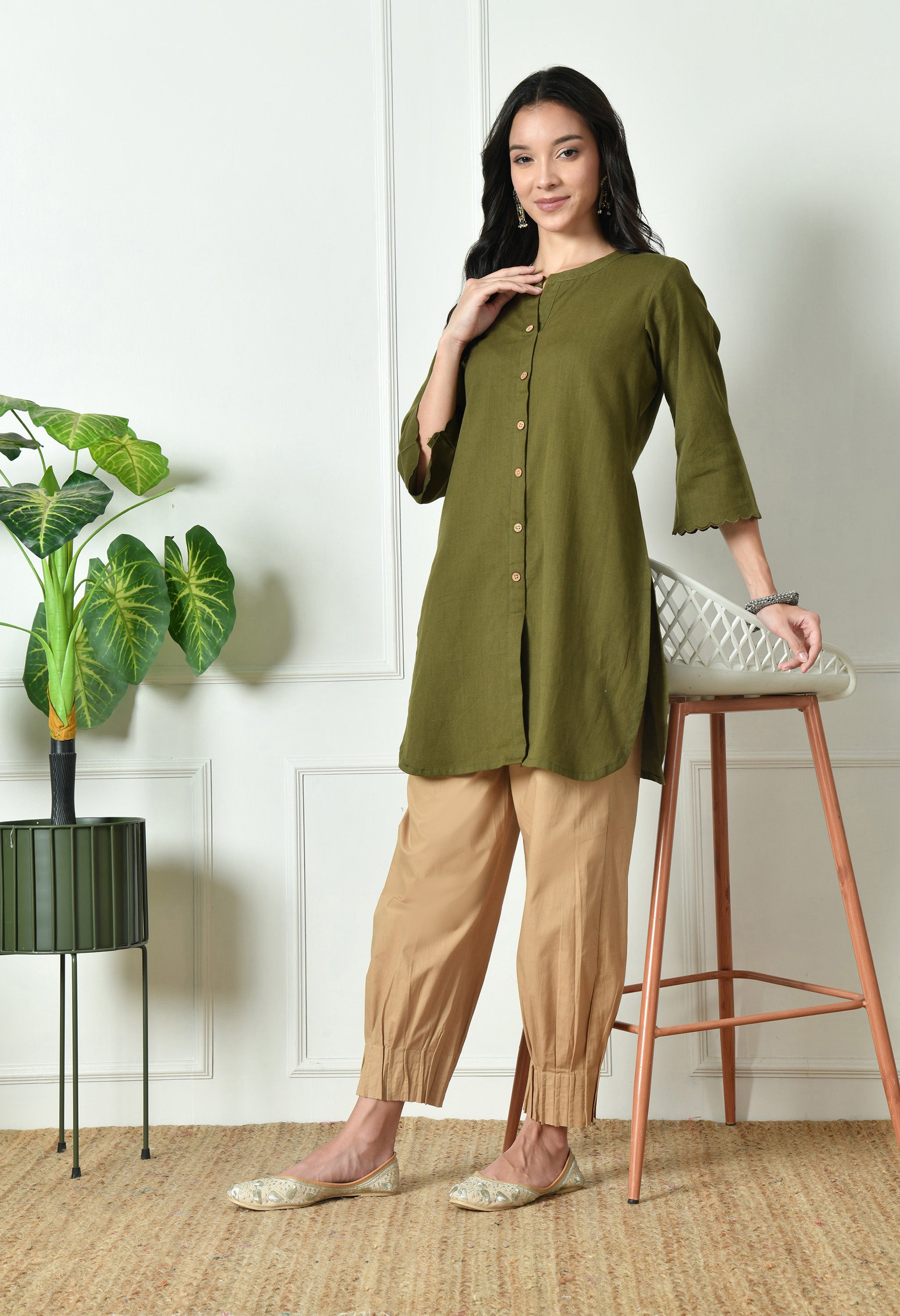 Faun Pintucks Salwar