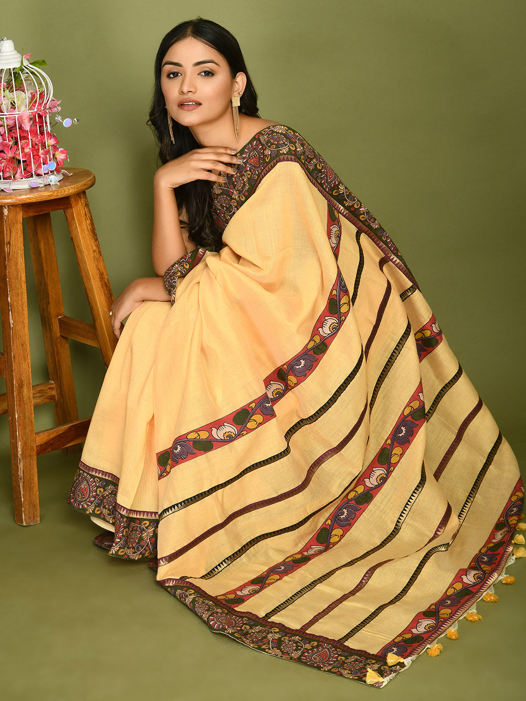 Kala Butter Yellow Saree