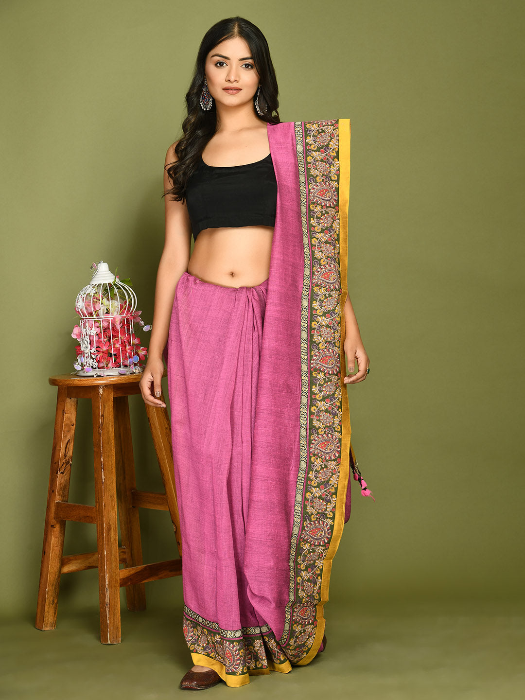 Kala Pink Saree