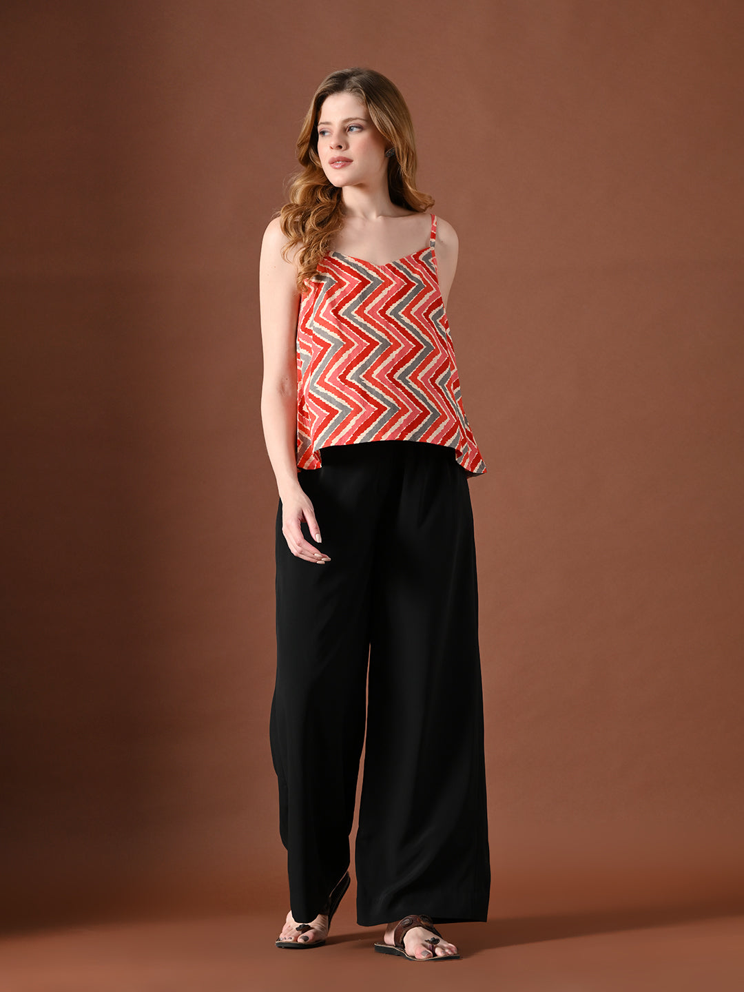 Women Geometric Print Cotton Top