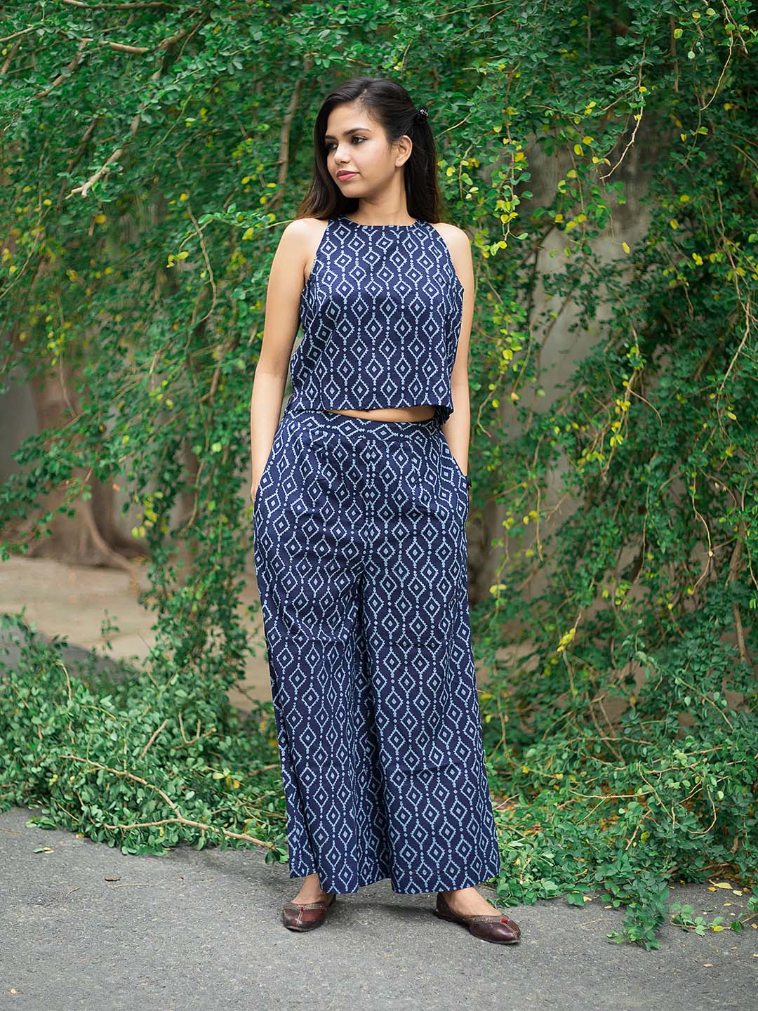 Blue HandBlock Printed CO-Ord Set