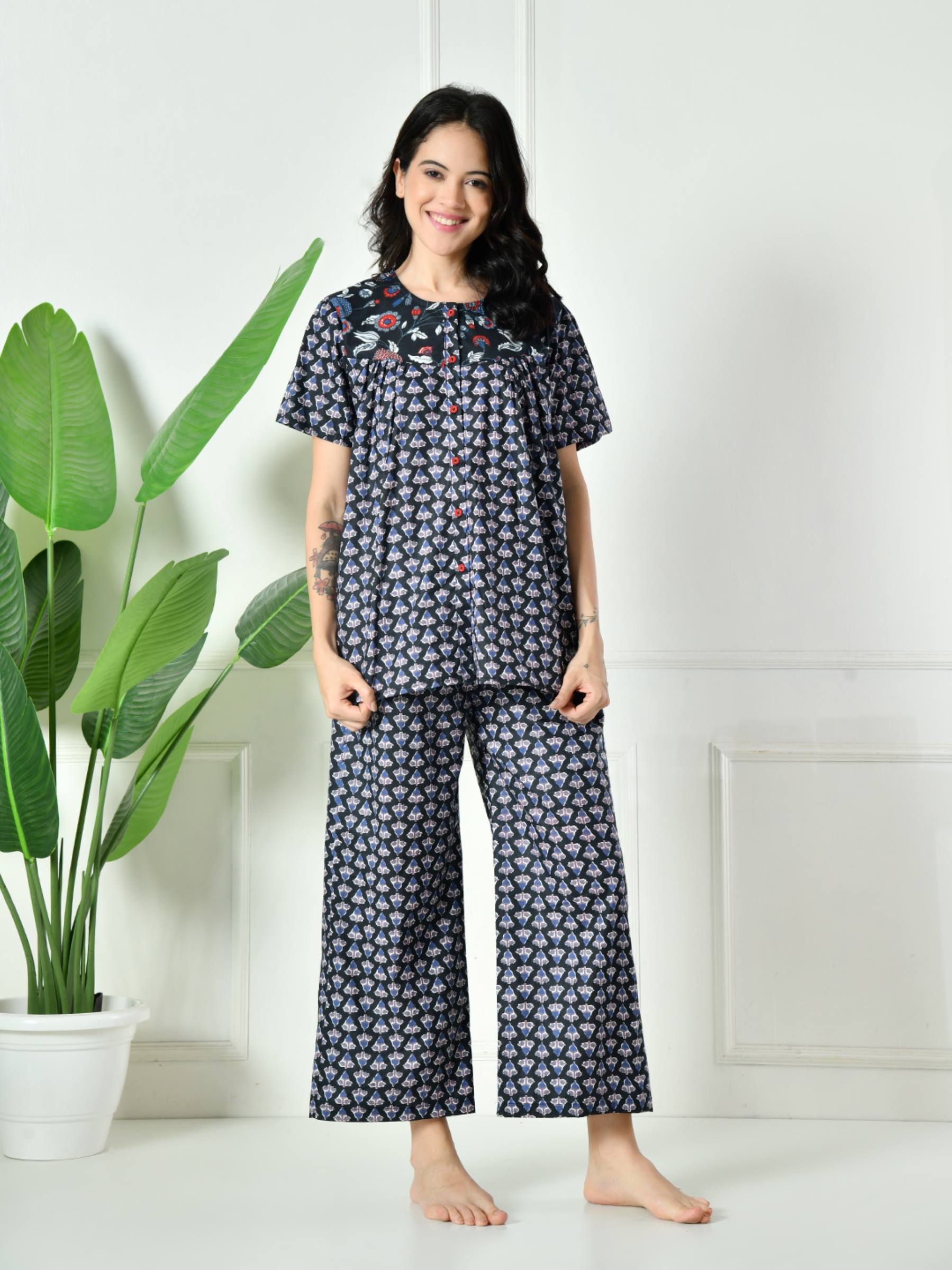 Women Ethnic Printed Lounge set