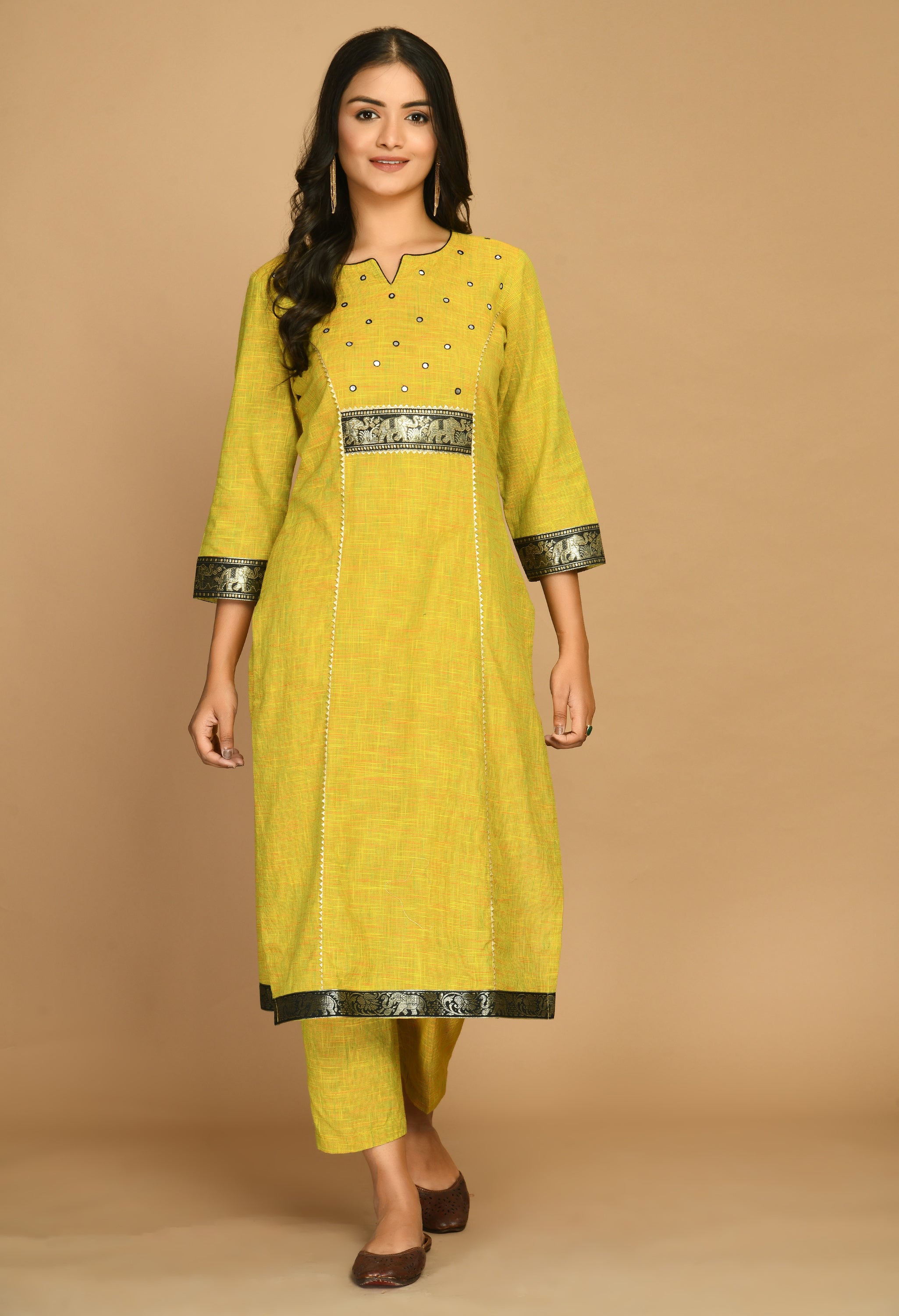 Lime Green Kurta Set