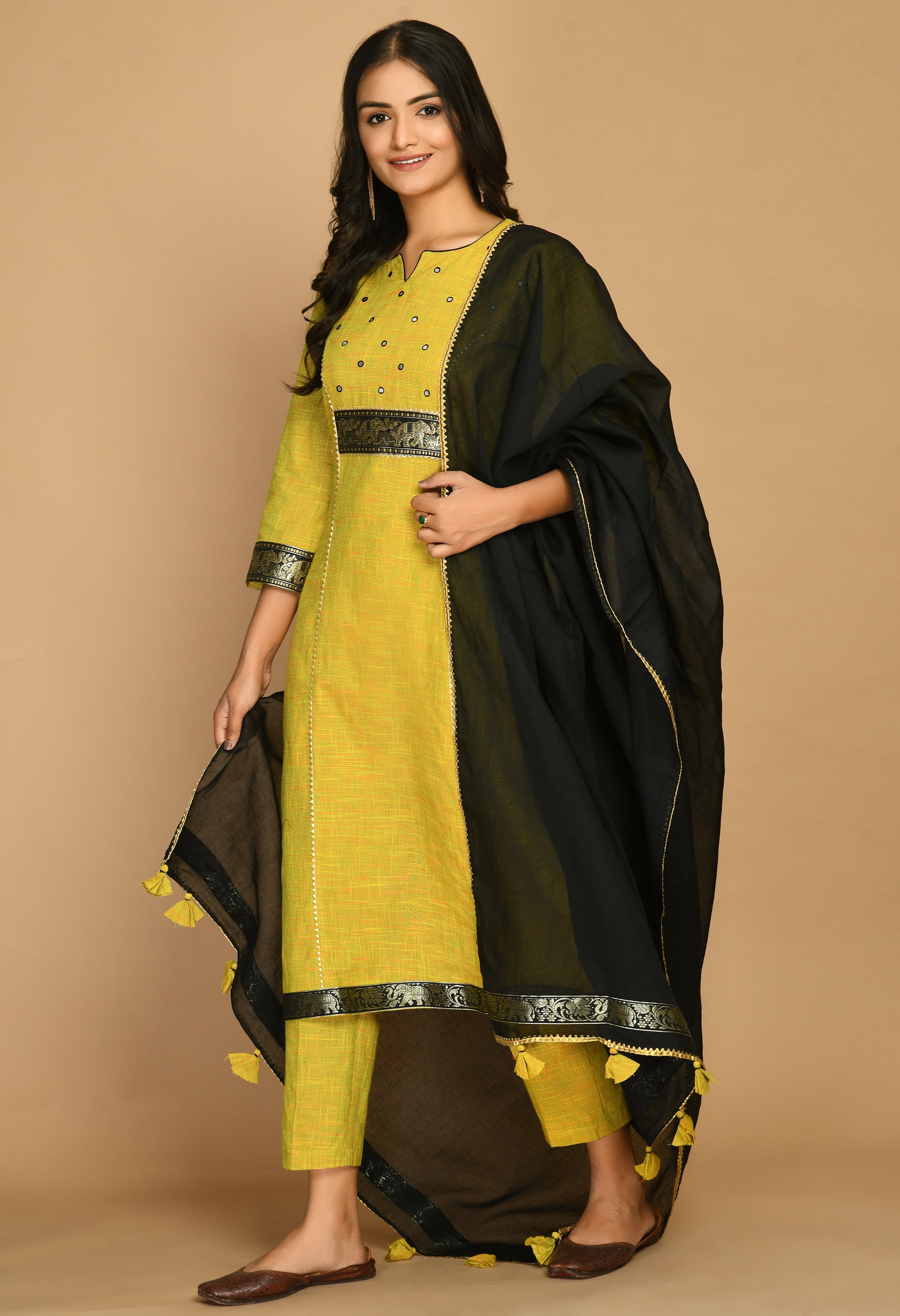 Lime Green Kurta Set