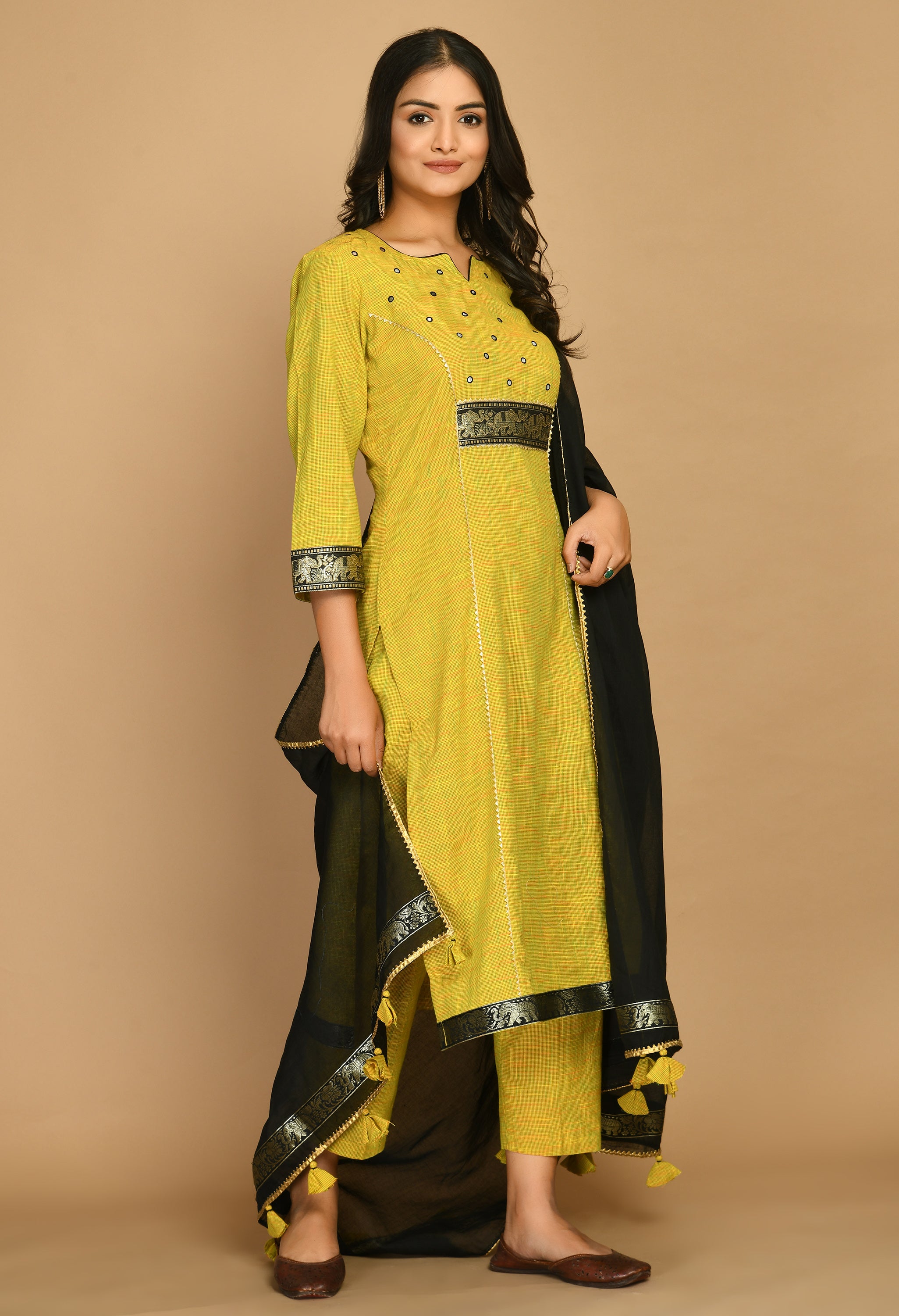 Lime Green Kurta Set