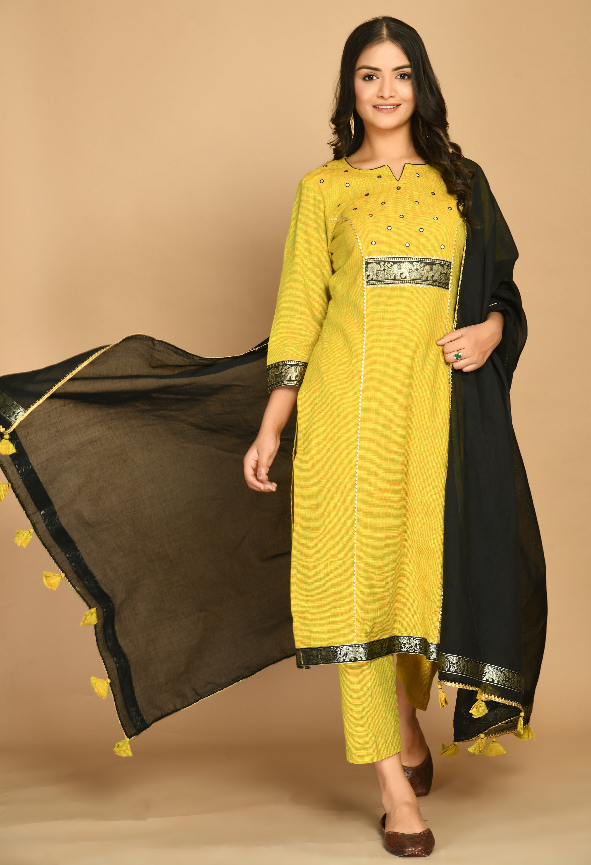 Lime Green Kurta Set