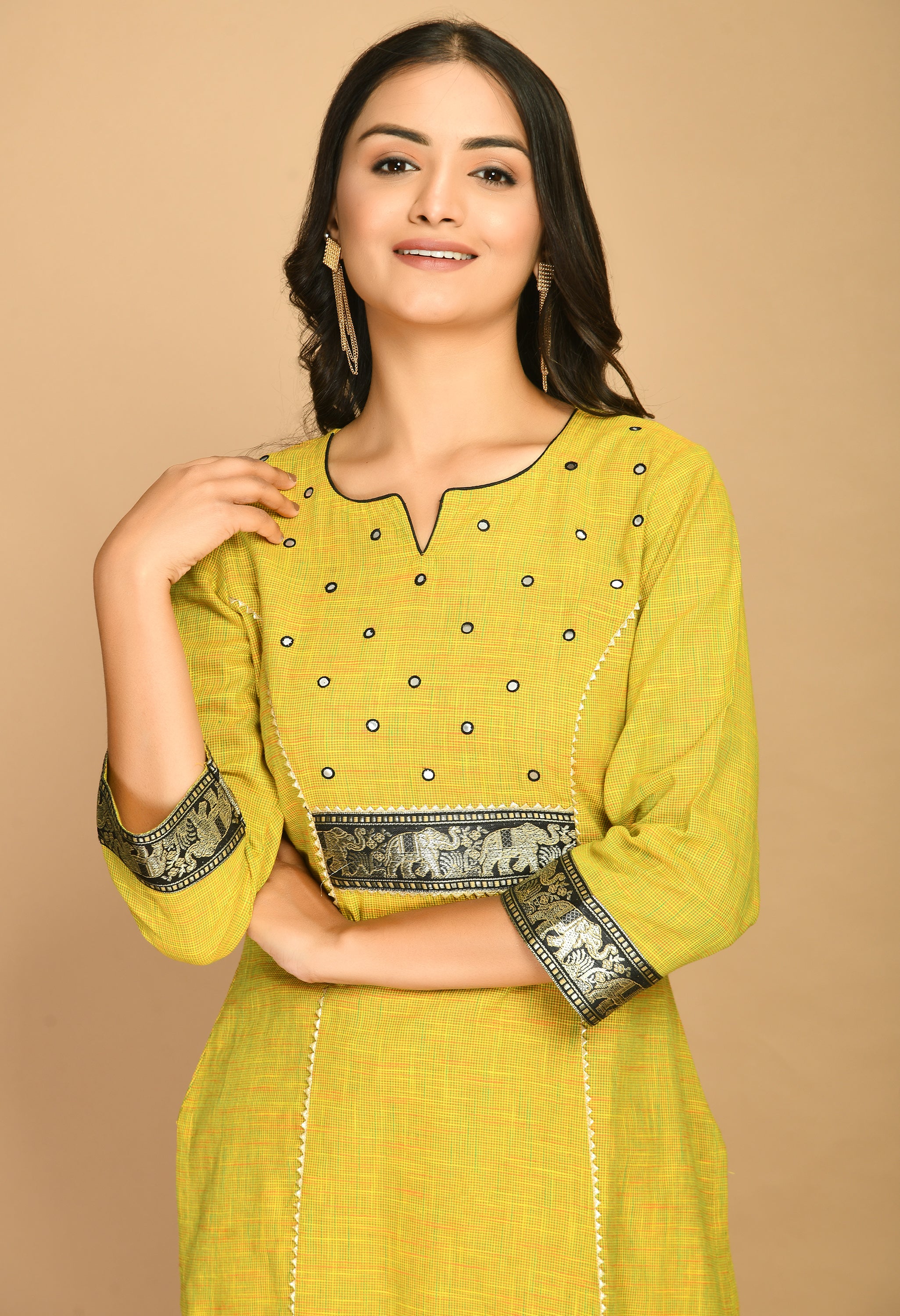 Lime Green Kurta Set