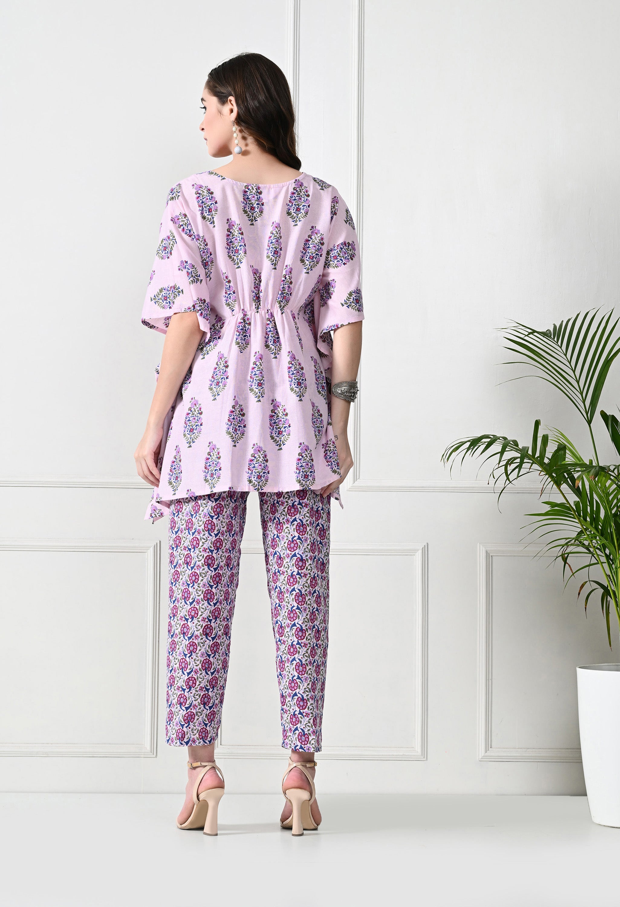 Pink and Purple Yoke Co-Ord Set