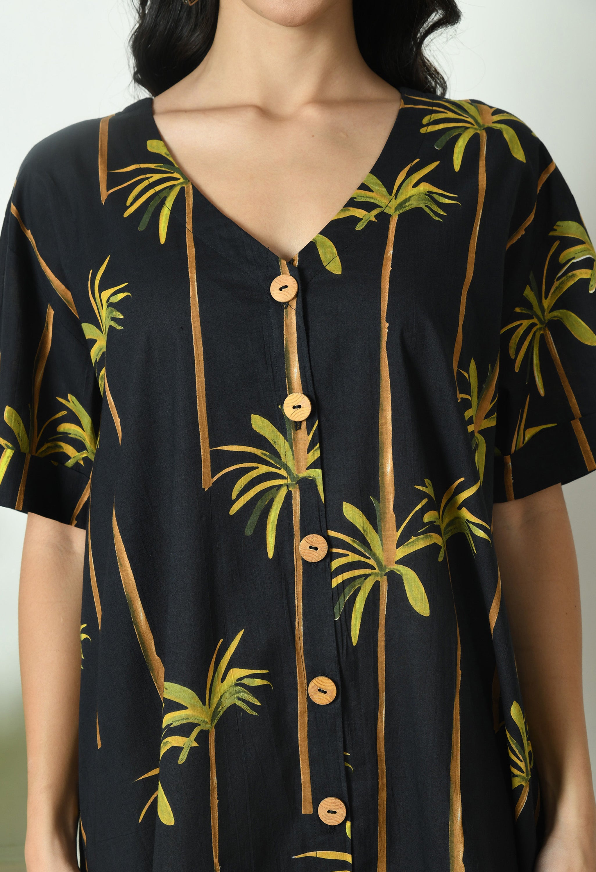 Tropical Print Dress